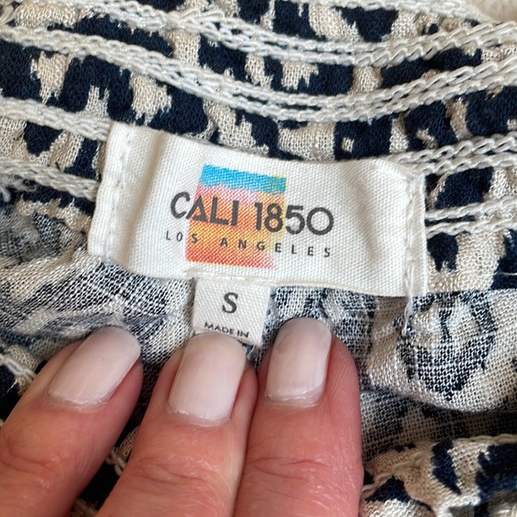 Cali 1850 wide leg bohemian style pant size sm - Picture 5 of 10